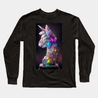 Unicorn crystal art Long Sleeve T-Shirt